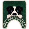 Border Collie U-Shaped Toilet Rug 24''x20'' Non Slip Bathroom Mat