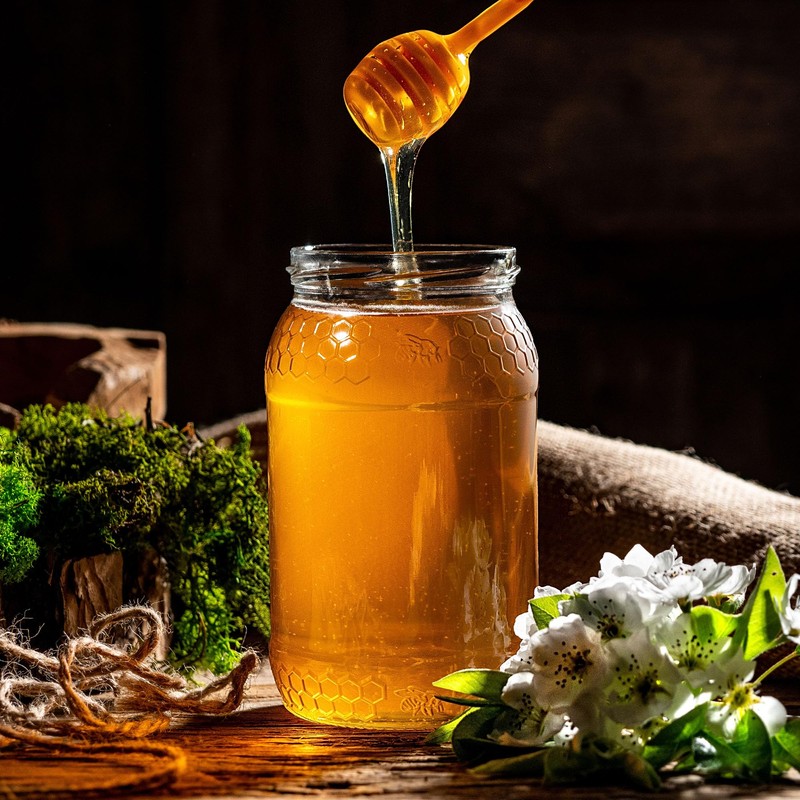 KADAX Honey Jars, 900 ml, Preserving Jars with Fi82 mm