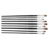 9Pcs Painting Brush Good Pigment Adsorption Round Flat Head Art