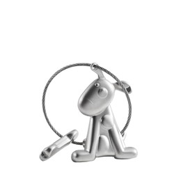 KCKEYS Cute Keychain, Lovely Puppy Dog with Crystal Eyes Key-ring, Portable Metal Keychain Car Keyring Decoration key chain