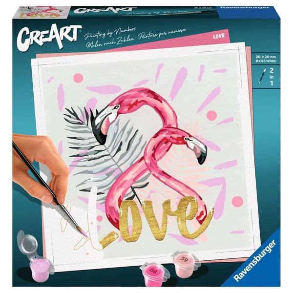Ravensburger CreArt Love Paint by Numbers for Adults Craft Kits for Adults and Kids Age 12 Years Up - Easter Gifts