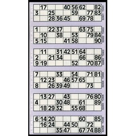 Thomas & Anca Club Supplies Ltd 600 Bingo Tickets - Pad of Lilac 6 to View Flyers