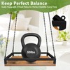 Plant Hanger Indoor, 2 Pack 11.8" Wooden Hanging Plant Holder