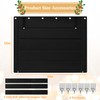 LUCKIPLUS Fireplace Cover, Indoor Fireplace Blanket with Hook & Loop