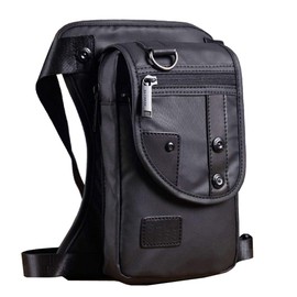 Oxford Outdoor Drop Leg Bag for Men Women Motorcycle Bike Multi-Purpose Thigh Waist Fanny Pack Mens Travel Riding Cycling Fishing Hunting Hiking Tactical Camping Black