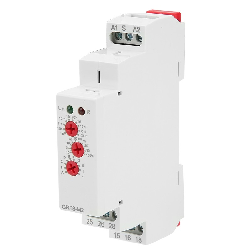 GRT8-M2 Multifunctional Delay Time Relay with 10 Functions DIN Rail