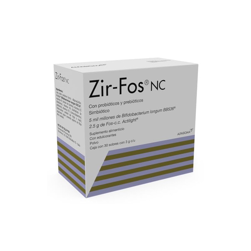 Zir-Fos Simbiotico Probioticos y Prebioticos 30 Und