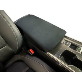 Car Console Covers Plus Handmade in USA Designed for Honda Accord 2018-2025 Neoprene Auto Armrest Center Console Cover Protector Black