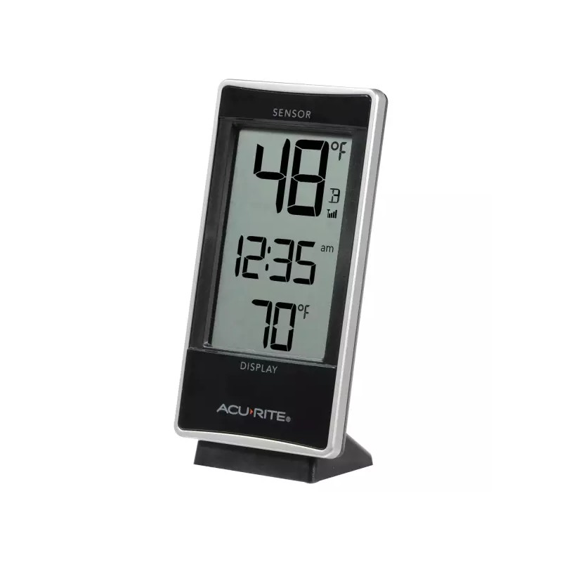 AcuRite 실내외 온도가 있는 AcuRite 02059M 디지털 온도계 흰색 [Multi-Sensor