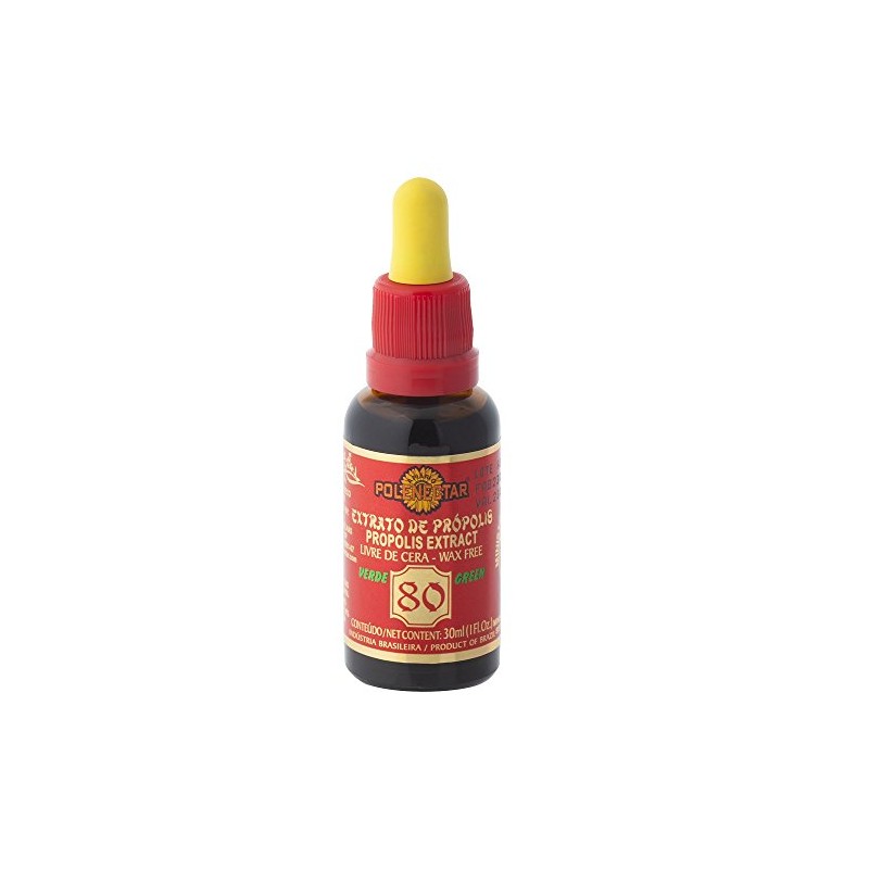 1 Bottle Brazil Green Bee Propolis Extract Wax Free 80
