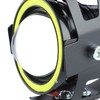 Projector Lens Motorcycle LED Headlight Front Extraposition Light Angel Eye