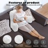 xffzroom Reading Pillow Large Bed Pillow,Backrest with Arms, Back Support