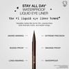 Stila Stay All Day Waterproof Liquid Eye Liner, Dark Brown,