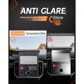 CDEFG For 2025 2026 GMC Terrain Screen Protector - 15 Inch Matte Anti Glare Tempered Glass - Terrain (Elevation, AT4, Denali) Touchscreen Accessories