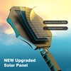 OKPRO Solar Lights Outdoor, 168LED 6500K Flood Light Dusk to