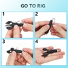 UperUper 50 Pack Ned Rig Jig Hook Kits, Jig Heads