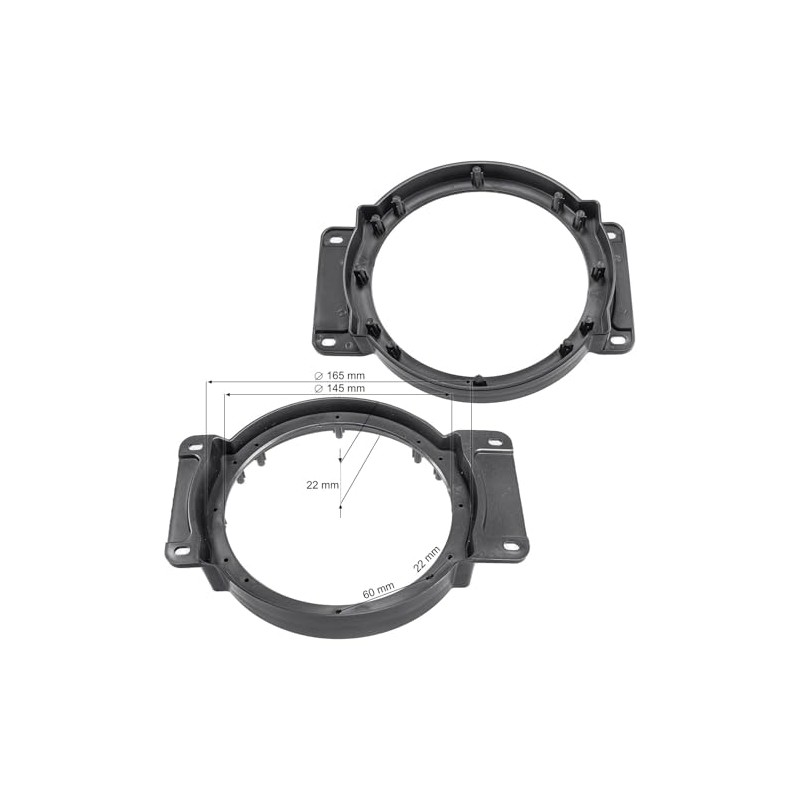 tomzz Audio 2854-007 Speaker Rings Adapter Brackets Compatible with Suzuki