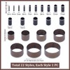 UNICRAFTALE 22 Pcs Leather Hole Punch Tool 22 Styles Multiple
