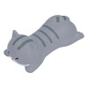 Dpofirs Mouse Wrist Rest, Ergonomic Grey Cat, Cartoonish, Polyurethane (PU)