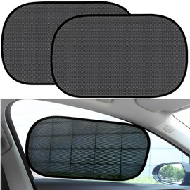 fogman Sunshade Car Side Sun Shade Blindfold Blackout Passenger Seat Set of 2 (Small Size)