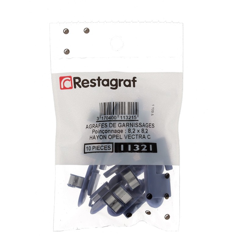 Renault Peugeot PSA Opel 8.2mm x 8.2mm Hole Panel Clip