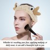 2 Stück Cartoon-Haargummis, Elastische Haargummis, Gesichtswasch-Haargummis, Süße Plüsch-Haargummis, Mädchen-Haargummis, Gesichts-Make-Up-Haargummis