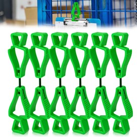 BOZZYS Outdoor Protective Multi-purpose Safety Glove Clips Holder-6 colors Portable Glove Grabber,Plastic Clamp, Anti-drop Glove Keeper(BD-AJ120-6PCS)