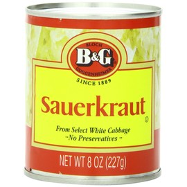 B&G Sauerkraut, 8 Ounce Can (Pack of 24)