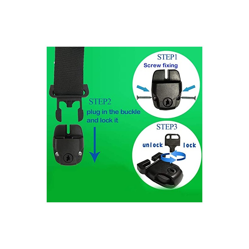 HowseHold Wheelie Bin Lid Lock - 1 Pack - Stop