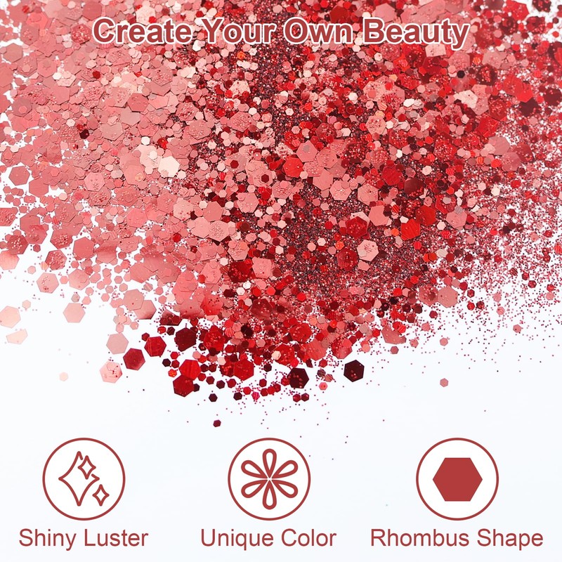 Make-up, Body Glitter Accessories for Nails, Eyes, Lips, Hair, Body