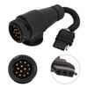 Trailer Plug Adapter 13 Way Round to 4 Way Flat