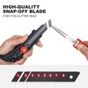 HAUTMEC 18mm Heavy Duty Utility Knife with Fin Design, Ratchet