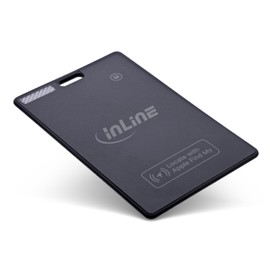 InLine Wallet Finder, Compatible with Apple Where's ? (iOS / Air Tag Only), Tracker, Smart Card for Wallets/Suitcases/Bags and More, 40080K