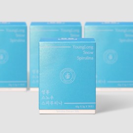 Yeonglong Yeongrong Snow Spirulina [Freeze-dried] Spiruna phycocyanin, well-ventilated storage, about 30 sachets, 4 pcs. / 영롱 스노우 스피루리나 [동결건조]스피루나 피코시아닌 통풍 잘되게보관 약 30포, 4개