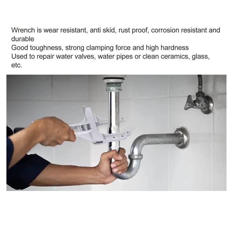 Plumbers Wrench Aluminum Alloy Large Opening Anti Skid Multifunctional Wrench