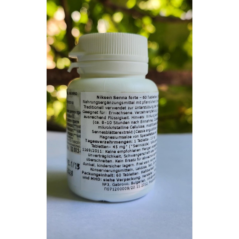 Niksen Senna Forte – 60 Tablets | Herbal Dietary Supplement