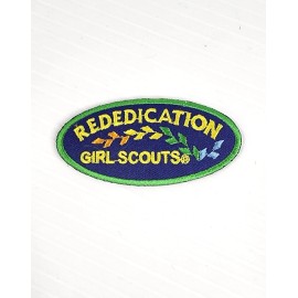 Girl Scout Gs Vintage Uniform Patch  Rededication