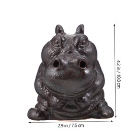 Artibetter 1 Pc backflow Censer Ornament Waterfall Incense Burner Hippopotamus Ornaments Ceramic Animal Incense Burner backflow Incense Tower Incense Cone Ceramics Pots and Bowls Household