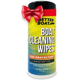Boat Cleaner Wipes with UV Protection, Marine Vinyl Cleaner and Protectant, for Boat Seats, Car Leather, Dashboard, Console, Interior, and Exterior Cleaning Supplies