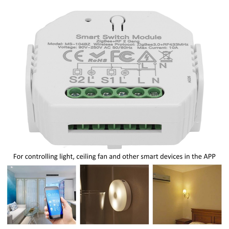 Smart Dimmer Switch Module 2 Way Dimming APP Control Switch