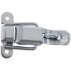 Large Padlock Eye Pull-Down Catch with Striker - Zinc Plated