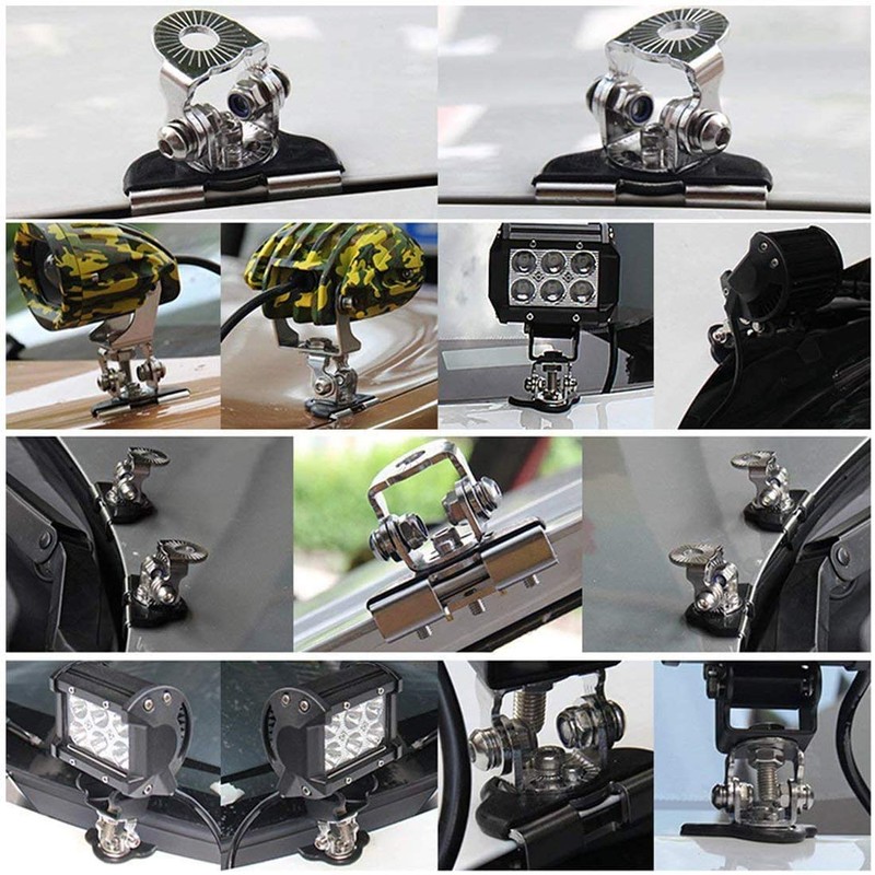 GREENBEAN Work Light, Mounting Hardware, 2 Pieces, 304 Stainless Steel,