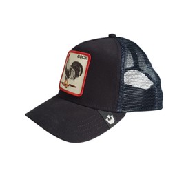 Goorin Bros. Rooster Hat Animal Farm Trucker Animal Hats COCK Rooster Indigo Blue
