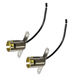 FSTURIOS 2PCS Car Bulb Socket, BA15S LED Bulb Light Lamp Holder with Wire Connector, 1156 LED Bulb Socket Adapter for Turn Signal Light Brake Light Tail Light, Car Accessories