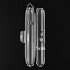 Cosmos Pack of 4 Transparent Plastic Portable Travel Toothbrush Case