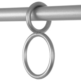 Bestlivings Decorative Rings Pack of 2 for Curtains Valance in Matt Silver, Draping Rings for Curtains, Decorative Curtains - Type A