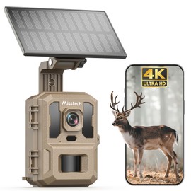Misstech 4K UHD Solar Trail Camera, 0.1s Motion-Activated Wildlife Record