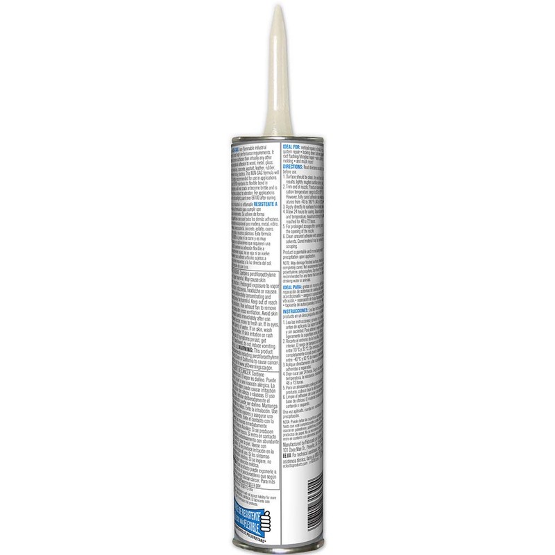E6100 252011 Medium Viscosity Industrial Adhesive Cartridge, 10.2 fl oz