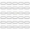 Leliafleury 30Pcs Oval Linking Rings 22 x 6mm Open Jump