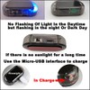 Riloer Solar Power Simulated Warning Light, Car Alarm LED Light